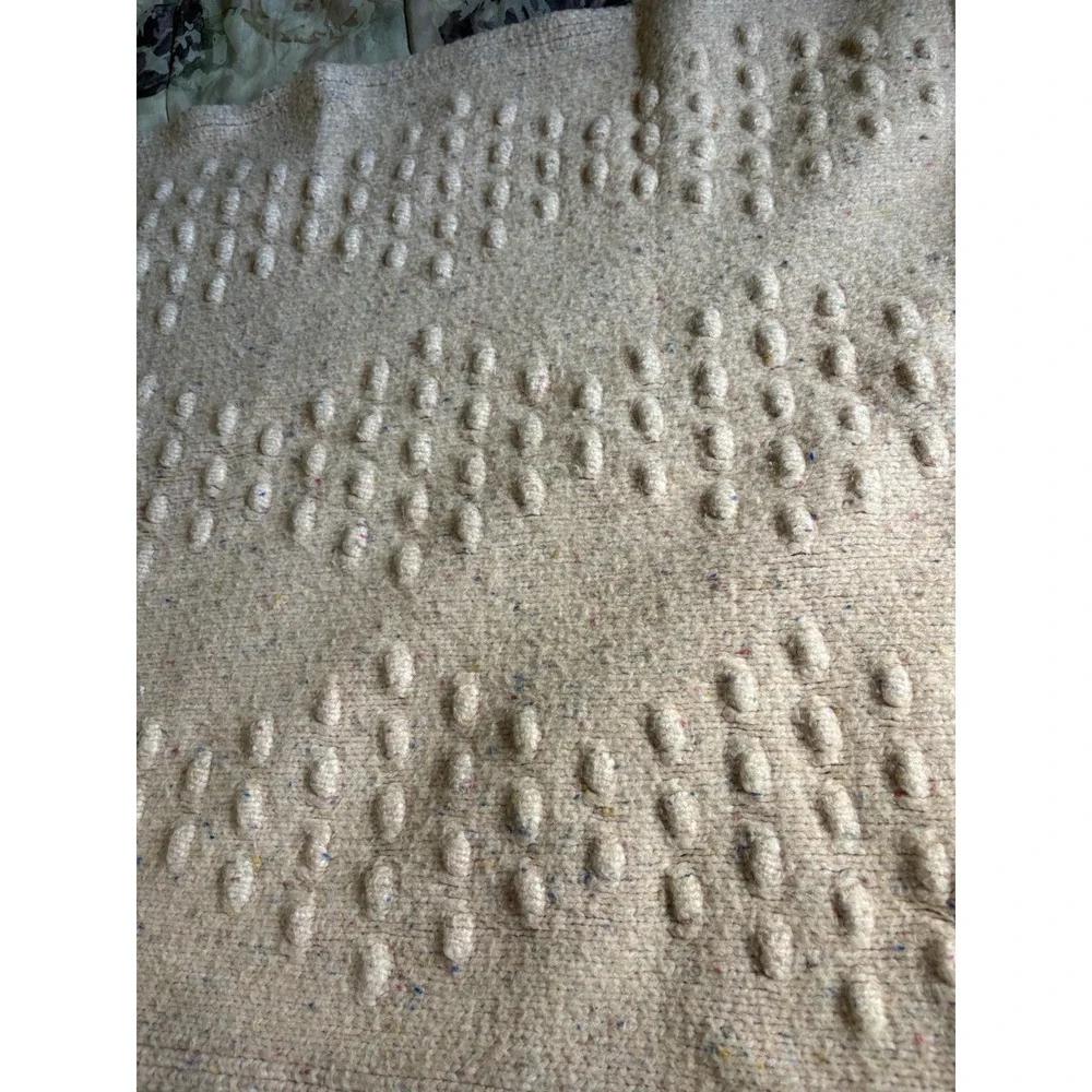 Pottery Barn Kids Emily & Meritt Rose Light Pink Knitted Acrylic Baby Blanket